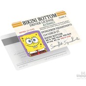 تصویر استیکر کارت بانکی طرح باب اسفنجی 