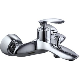 تصویر شیر حمام اوج الگانت کروم مات Owj faucets model elegant