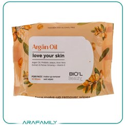 تصویر دستمال مرطوب بیول مدل Argan Oil بسته 20 عددی 