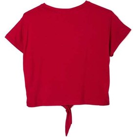 تصویر تی شرت زنانه یقه گرد سرخابی کیدی Kiddy کد 2142 