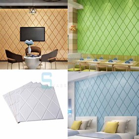 تصویر دیوارپوش درجه یک شرکتی پشت چسب دار فومی ضد آب ایران فوم - مدل : کروکدیل Foam wall covering - Aran Decor