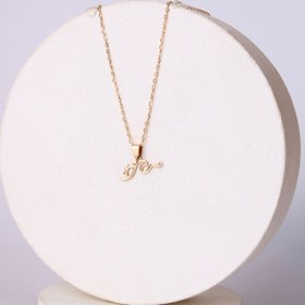 تصویر گردنبند طلا مدل موج دریا 