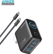 تصویر شارژر دیواری انکر مدل B121B ظرفیت ۱۰۰ وات با ۳ پورت 