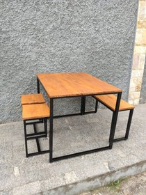 تصویر نیمکت و میز کافه مدل B154 