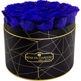 تصویر Blue Eternal Roses in Black Large Industrial Box | کد: ZNB-1JBS 