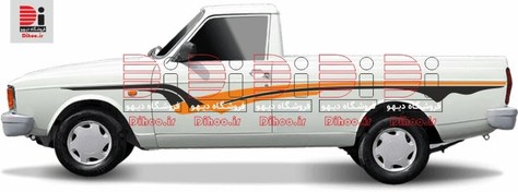 تصویر خط برچسبی وانت پیکان طرح پلیکان 