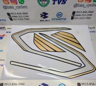 تصویر برچسب کامل باک موتور سیکلت هندا سوری طلایی 