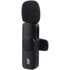 تصویر میکروفن یقه ای بی سیم 2کاره XP-Z8 ایکس پی-پروداکت XP-Z8 Type C + Lightning Convertor Wireless Microphone XP-Product