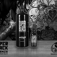 تصویر رنگ تاتو اینتنز مشکی زوپر بلکZUPER BLACK 