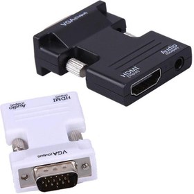 تصویر تبدیل HDMI به VGA و 3.5mm Audio 