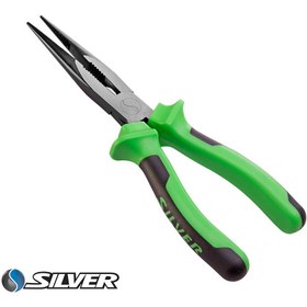 تصویر انبر دم باریک سیلور مدل GTH04A20 سایز 6 اینچ Silver GTH04A20 Long Nose Pliers 6 Inch