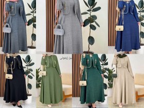 تصویر ست سارافون و کت زنانه مدل وانیک | شانتون صوفیا | رنگ‌بندی متنوع | فری 36/46 – 84267 