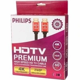 تصویر کابل اچ دی فیلیپس 3 متری PHILIPS HDMI 4K 