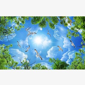 تصویر پوستر دیواری سقف آسمان مجازی GR0002 