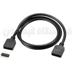 تصویر کابل افزایش طول 4 پین نورپردازی مادربورد RGBZONE 12V 4-Pin RGB Extension Cable 