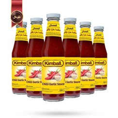 تصویر 6 عدد سس کیمبال Kimball مدل سیر چیلی chilli garlic وزن 325 گرم 