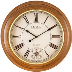 تصویر ساعت دیواری چوبی لوتوس مدل LINTON کد W-681 