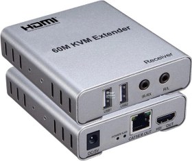 تصویر اکستندر HDMI وUSB 60M 60M kvm extender