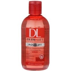 تصویر محلول پاک کننده آرایش صورت درمالیفت مدل ROSALIFT مناسب برای پوست حساس حجم 250 میلی لیتر 