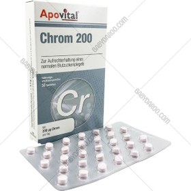 تصویر قرص کروم 200 میکروگرمی Chrom 200 mcg 60