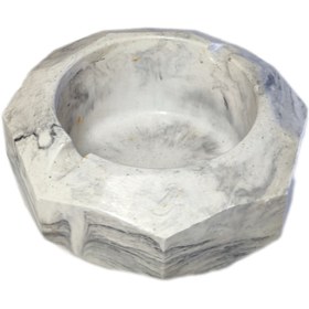 تصویر زیر سیگاری گرد چند ضلعی - سبز 