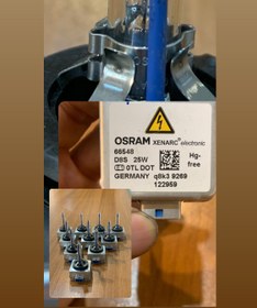 تصویر لامپ زنون d8s اسرام اصلی 25 وات osram d8s 25w 