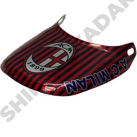 تصویر دمی عقب چاپی پرچم آث میلان موتور سیکلت هوندا Honda motorcycle rear tail printed with AC Milan flag