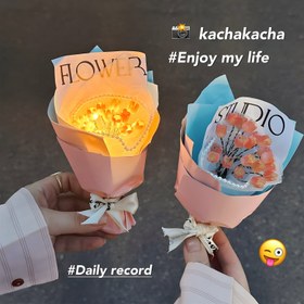 تصویر دسته گل چراغدار 