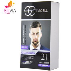 تصویر رنگ مو مردانه پرو استم سل شماره 2.1 حجم ۵۰ میلی لیتر قهوه‌ای دودی 