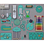 تصویر بازی پنل مونته سوری بیزی بورد - تقویت مهارت‌های حرکتی و یادگیری خلاقانه برای کودکان کد 005 