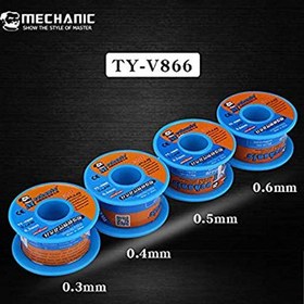 تصویر سیم لحیم 0.3mm مکانیک Mechanic TY-V866 40g solder wire