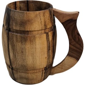 تصویر لیوان چوبی مدل وایکینگی 