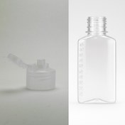 تصویر بطری ۱۲۰سی سی با درب تاج خروسی بسته ۱۰۰ عددی _ پت پلاستیکی 120 میل مدل کتابی 