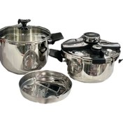 تصویر زودپز دوقلوی کرکماز (5L + 7L) 