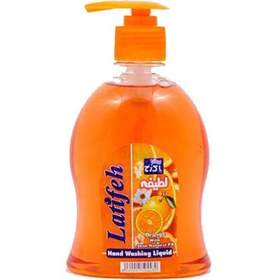 تصویر مایع دستشویی 430 گرمی پرتقال لطیفه latifeh hand washing liquid