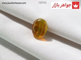 تصویر نگین کهربا بولونی لهستان شفاف اصل کد 125755 