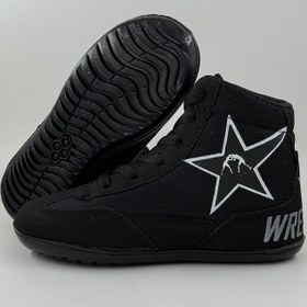 تصویر کفش کشتی مدل star رنگ مشکی 