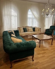 تصویر مبل کلاسیک چستر فرانسوی کیمیا ۸ نفره 