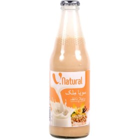 تصویر شير سويا و.نچرال وانيل شيشه 300 ميل V.NATURAL مدل Soy Milk With Vanilla V.Natural Soy Milk Vanilla 300ml‏