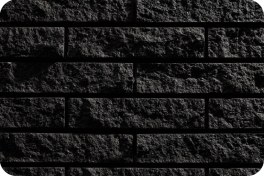 تصویر آجر نسوز نما صخره‌ای مشکی C11 