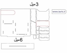 تصویر طرح لیزر جای بروشور و کارت ویزیت رومیزی 