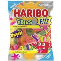 تصویر پاستیل هاریبو HARIBO Fries Fizz شکری ترش 80 گرم 