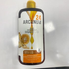 تصویر شامپو تقویت کننده موی چرب و شوره دار جینسنگ و نارنج آرکانوم 370 میلی لیتر Arcanum Ginseng Root & Orange Blossom Extract 370ml