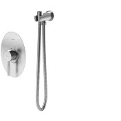 تصویر شیر توالت توکار شودر مدل روگن رنگ کروم مات 