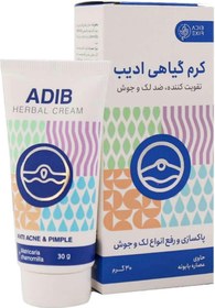 تصویر کرم گیاهی ادیب ضدلک و ضدجوش 