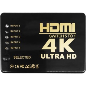 تصویر سوئیچ 5 به 1 HDMI دی-نت مدل D-NET 4K D-NET SWITCH HDMI 5 TO 1 PORT 4K