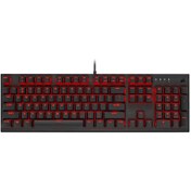 تصویر کیبورد گیمینگ باسیم کورسیر مدل K60 Pro Red LED Corsair K60 Pro Red LED Mechanical Wired Gaming Keyboard