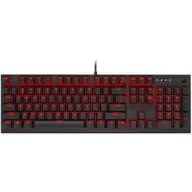 تصویر کیبورد گیمینگ باسیم کورسیر مدل K60 Pro Red LED Corsair K60 Pro Red LED Mechanical Wired Gaming Keyboard