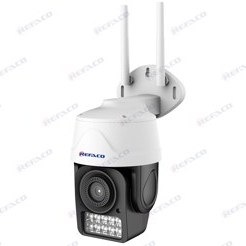 تصویر دوربین وای فای فضای بیرون REFACO WIFI CAMERA DUAL LIGHT OUTDOOR 3Mp 128G CCTV رفاکو RFW502-DU 