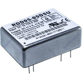 تصویر مبدل ولتاژ چینفا 500± میلی آمپر CHINFA RDD05-05D5U DC/DC IN:18-75V OUT:±5V 